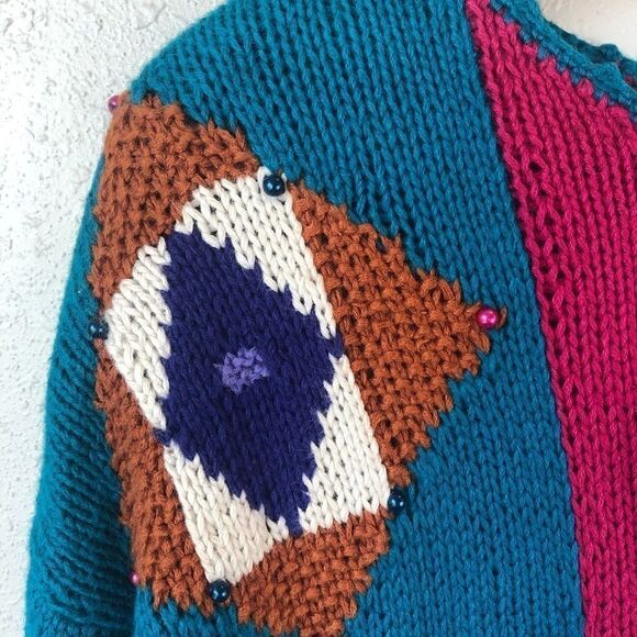 NWT SK Wear Ramie Blend Sweater Size S - Picture 4 of 8